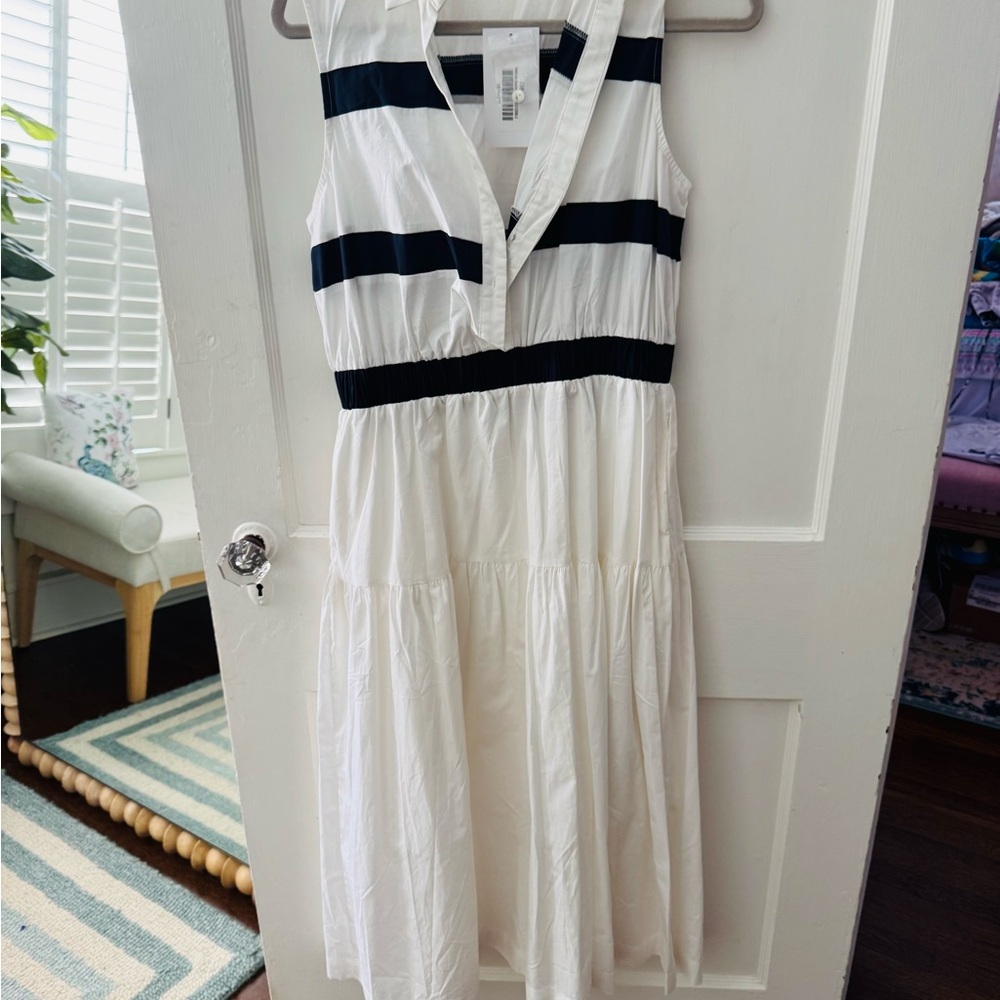 NWT White and Navy Summer Dress